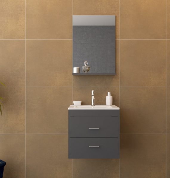 GOLF BAHTROOM CABINET 55 CM ANTHRACITE