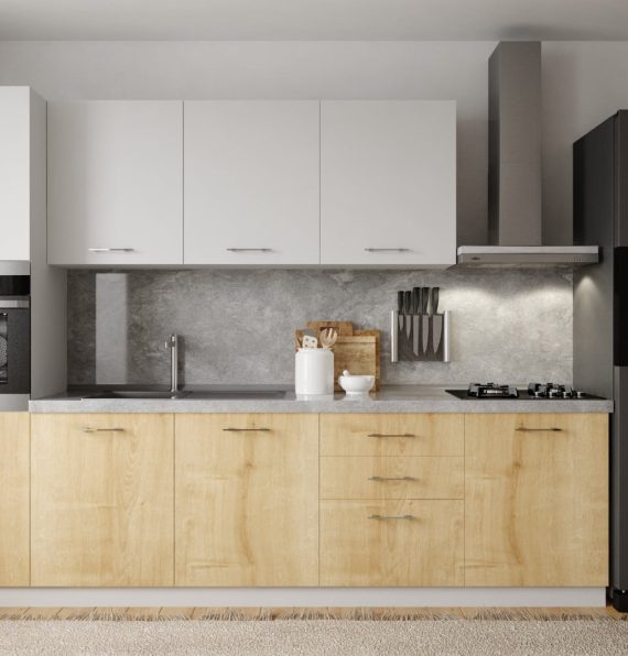 BASIC SAPPHIRE-WHITE 300 CM KITCHEN CABINET
