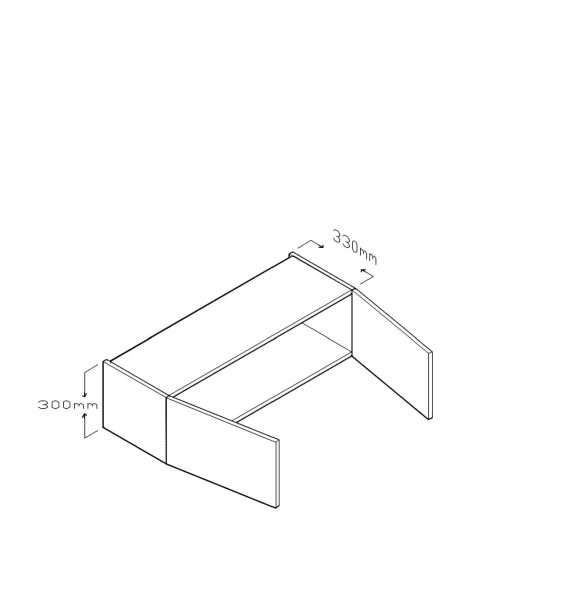 ECO 30 CM WALL CABINET DOUBLE DOORS