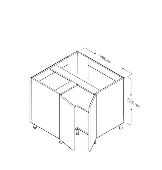 L CORNER BASE CABINET