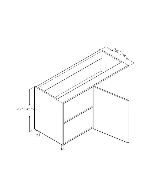 BLIND CORNER BASE CABINET SINGLE DOOR