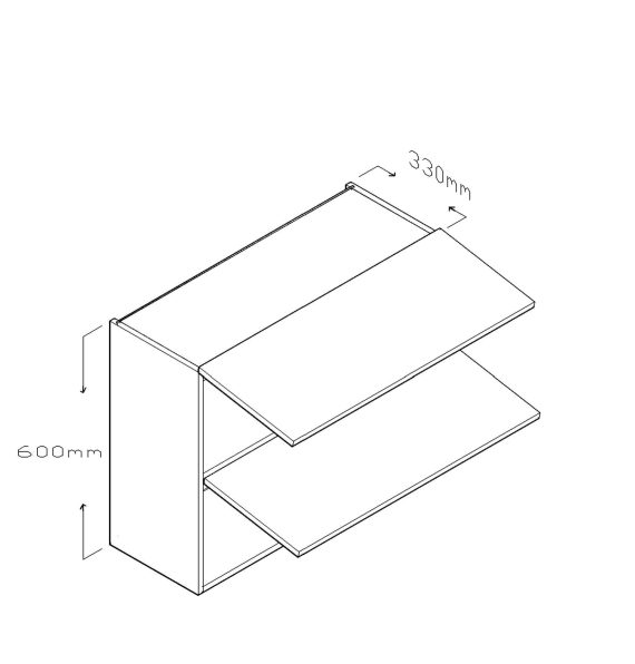 ECO 60 CM LIFT UP WALL CABINET