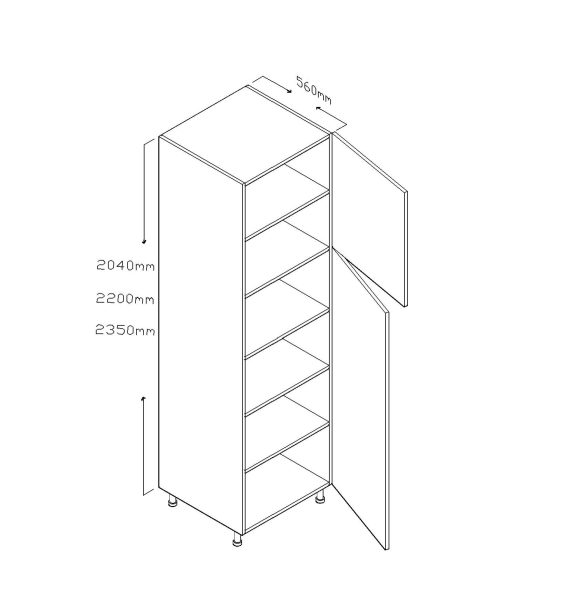 ECO 235 CM TALL CABINET SINGLE DOOR
